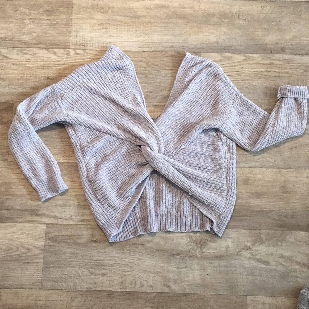 Forever21 | Warm soft knit sweater with bow